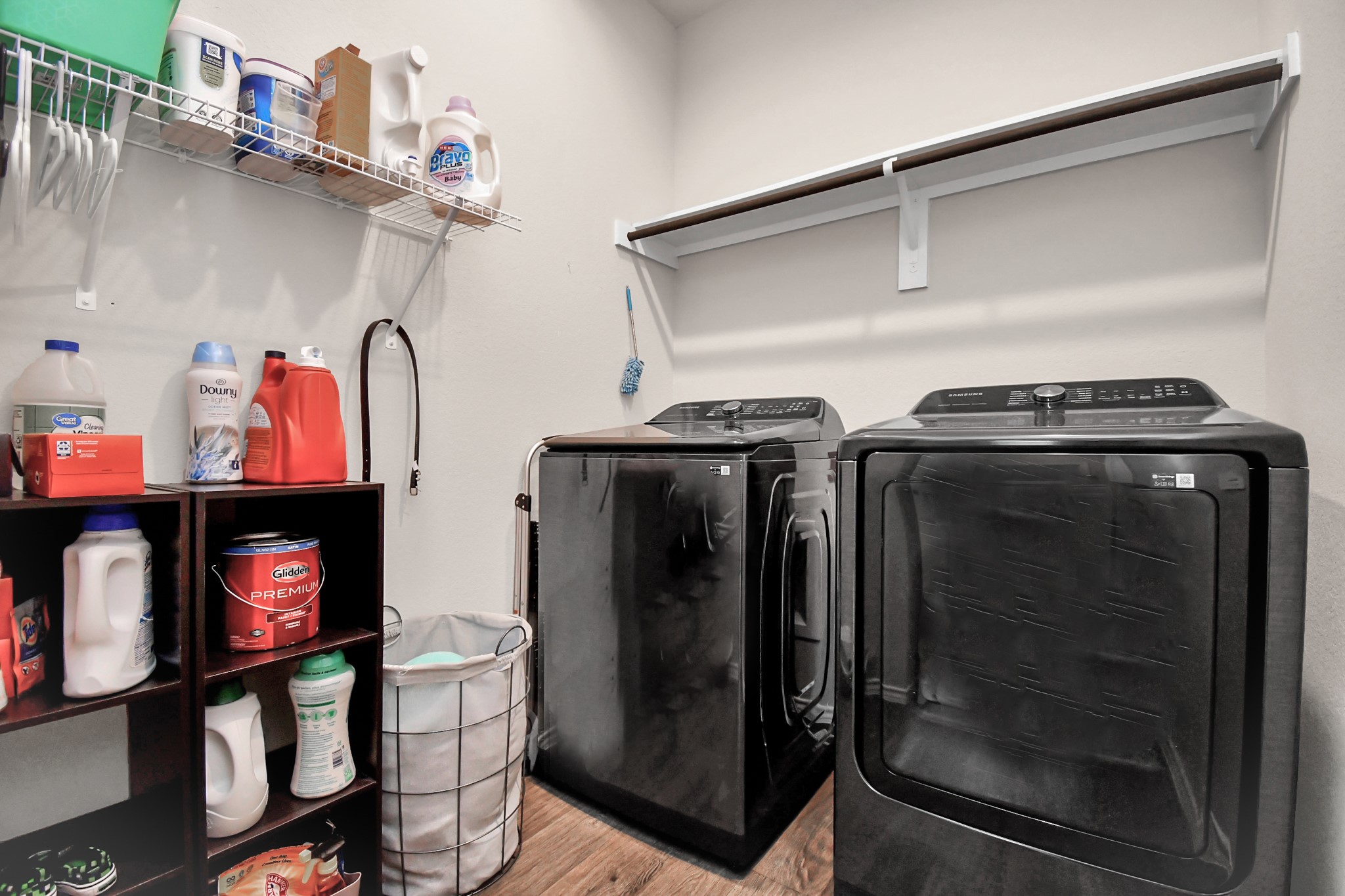 3610 Crimson Embers Lane Conroe, TX 77301 - Photo 26 of 41 a utility room with closet and wooden floor