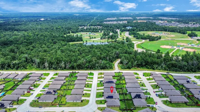 a view of an outdoor space with seating area