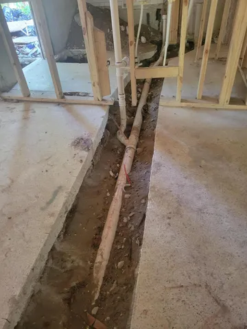 a view of a room with wooden walls