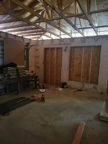 a view of water heater room