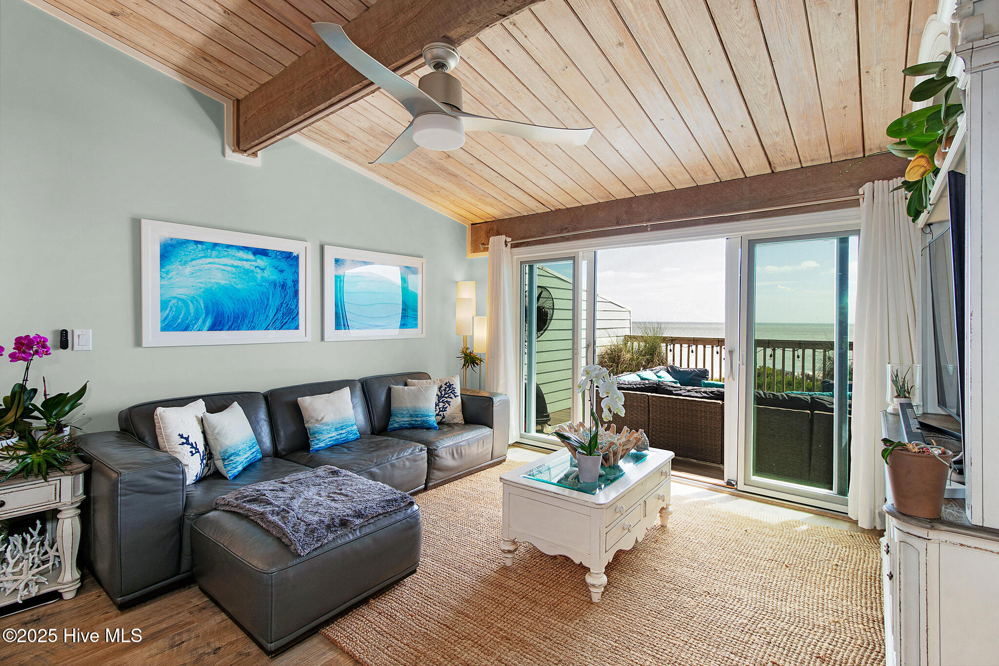 535 Salter Path Road, Unit 15 CORAL SHORES Pine Knoll Shores, NC 28512 - Photo 3 of 43 Living Room with Ocean Views