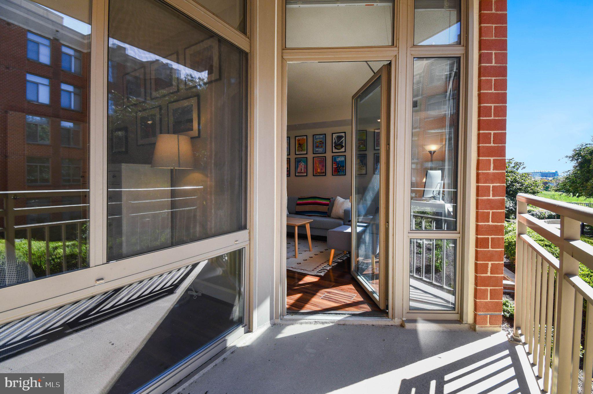 3600 South Glebe Road, Unit 327W Arlington, VA 22202 - Photo 10 of 30 Private balcony overlooking the interior courtyard