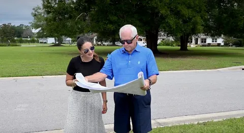 a painting on the wall of a park
