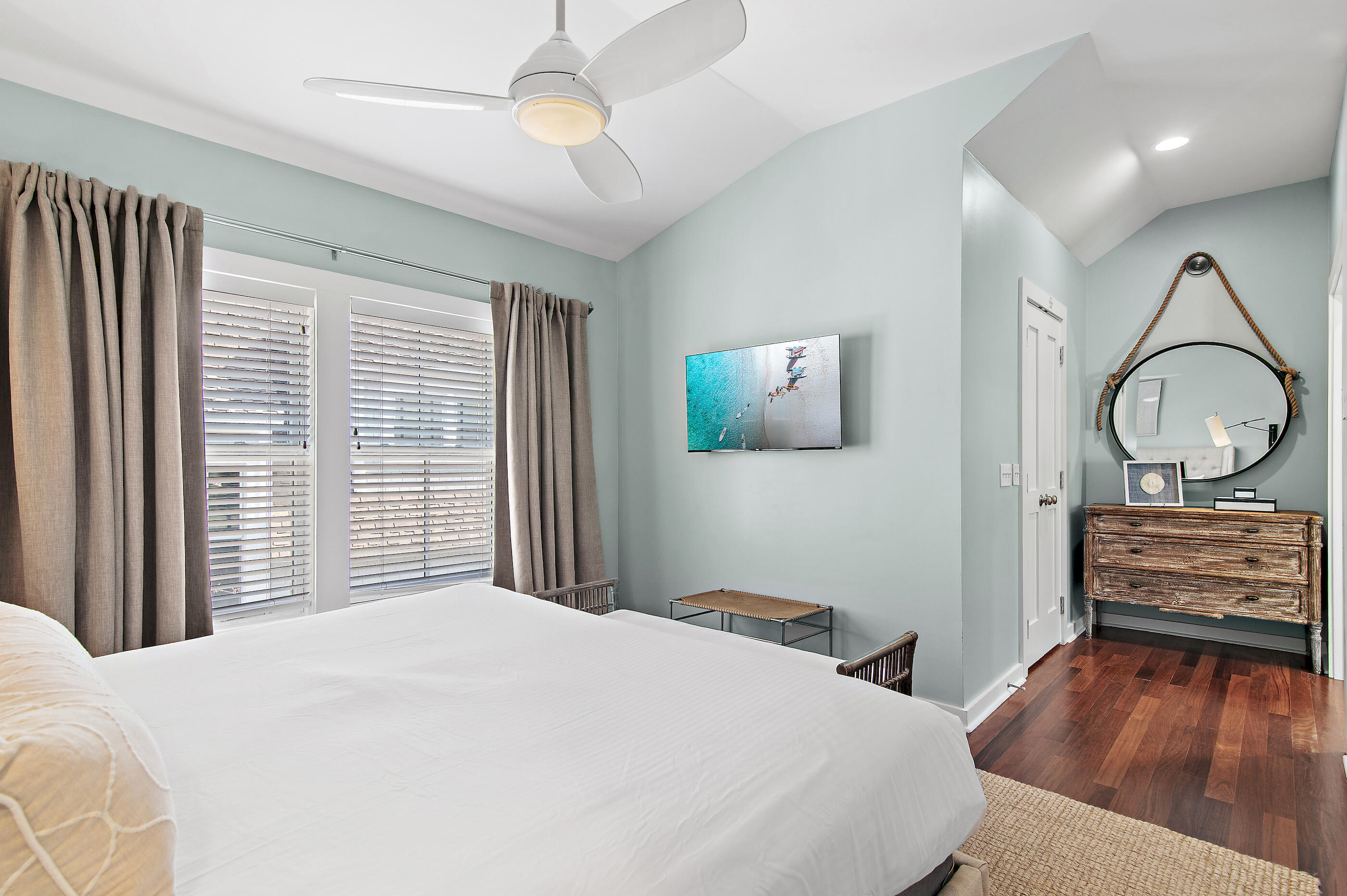 220 Salt Lane Inlet Beach, FL 32461 - Photo 30 of 39 a bedroom with a bed and a dresser