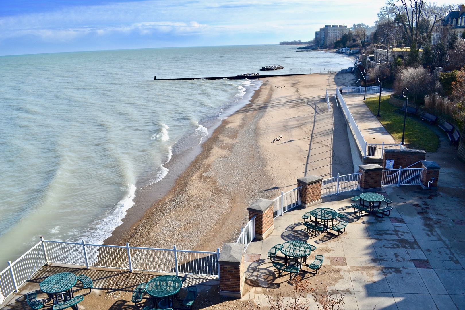240 Raleigh Road Kenilworth, IL 60043 - Photo 6 of 9 an aerial view of a house with a yard and lake view