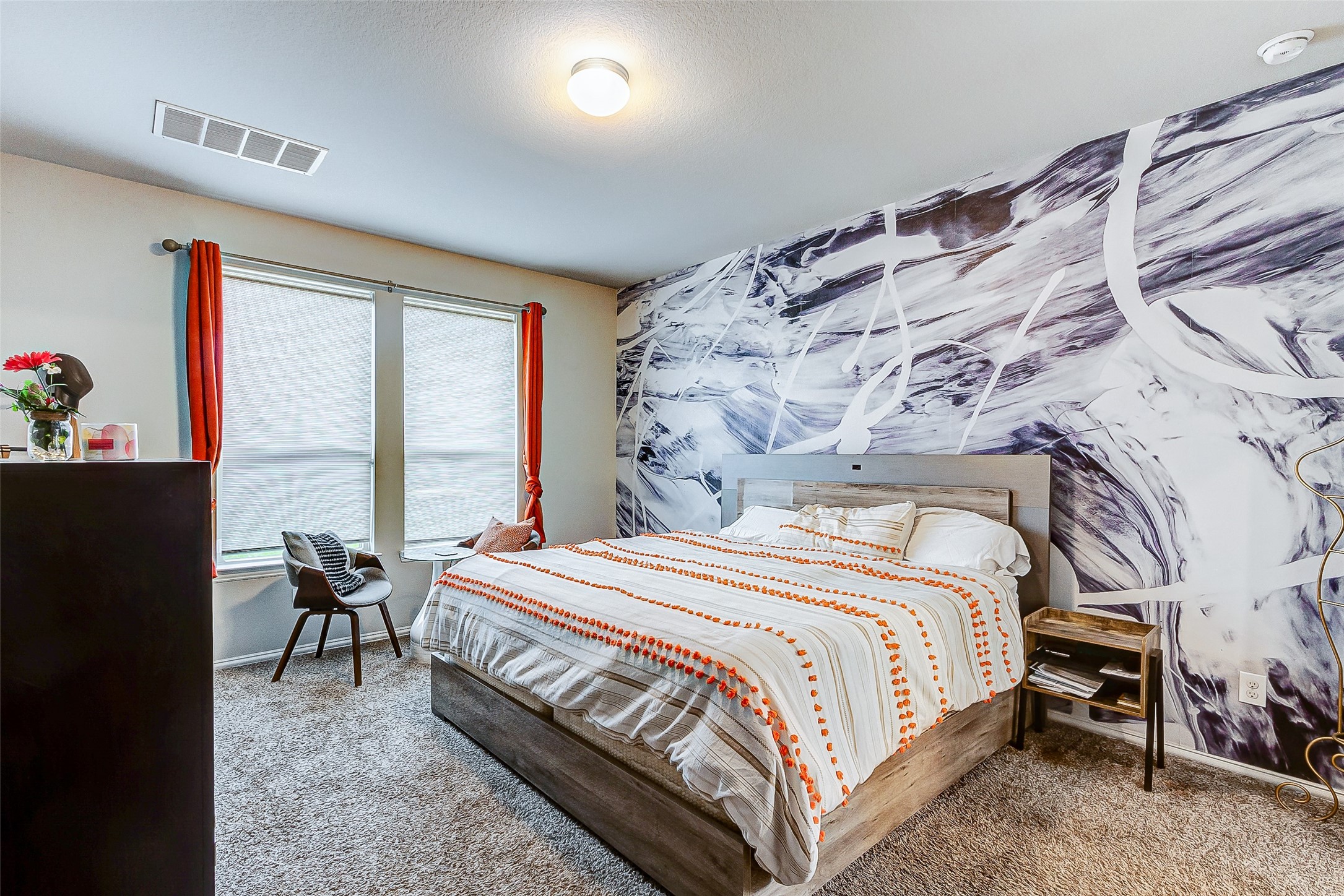 7314 Saddle Tree Drive Spring, TX 77379 - Photo 11 of 21 a bedroom with bed and large windows