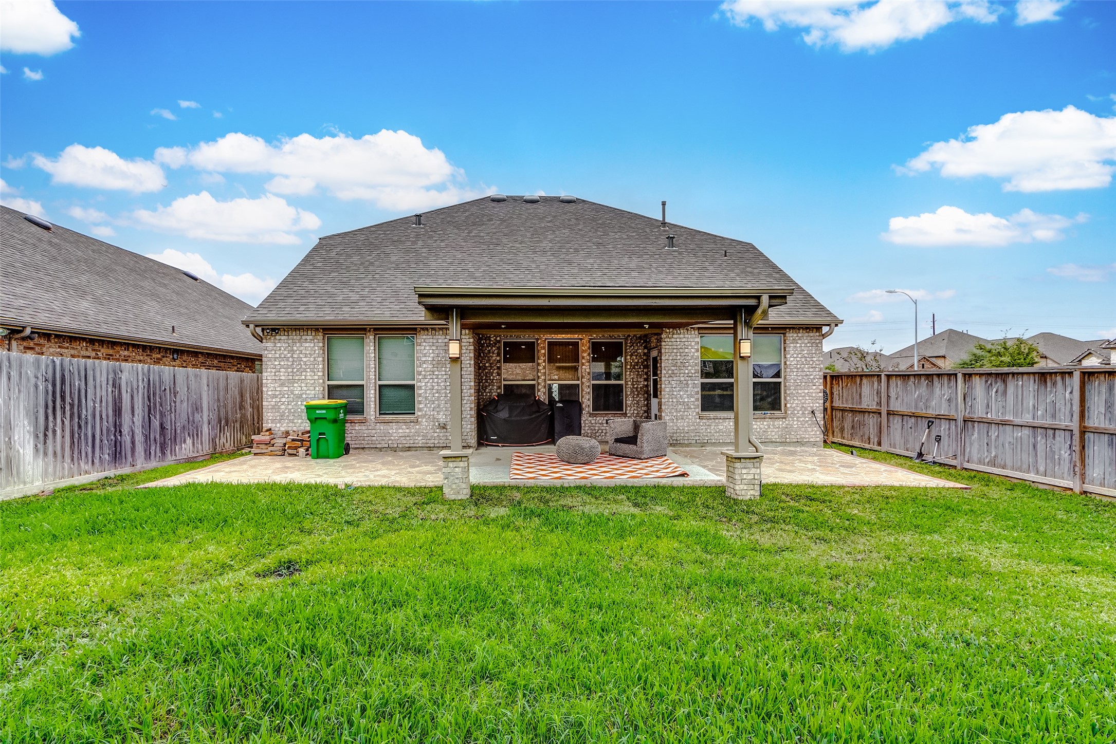 7314 Saddle Tree Drive Spring, TX 77379 - Photo 20 of 21 a front view of a house with a yard and porch