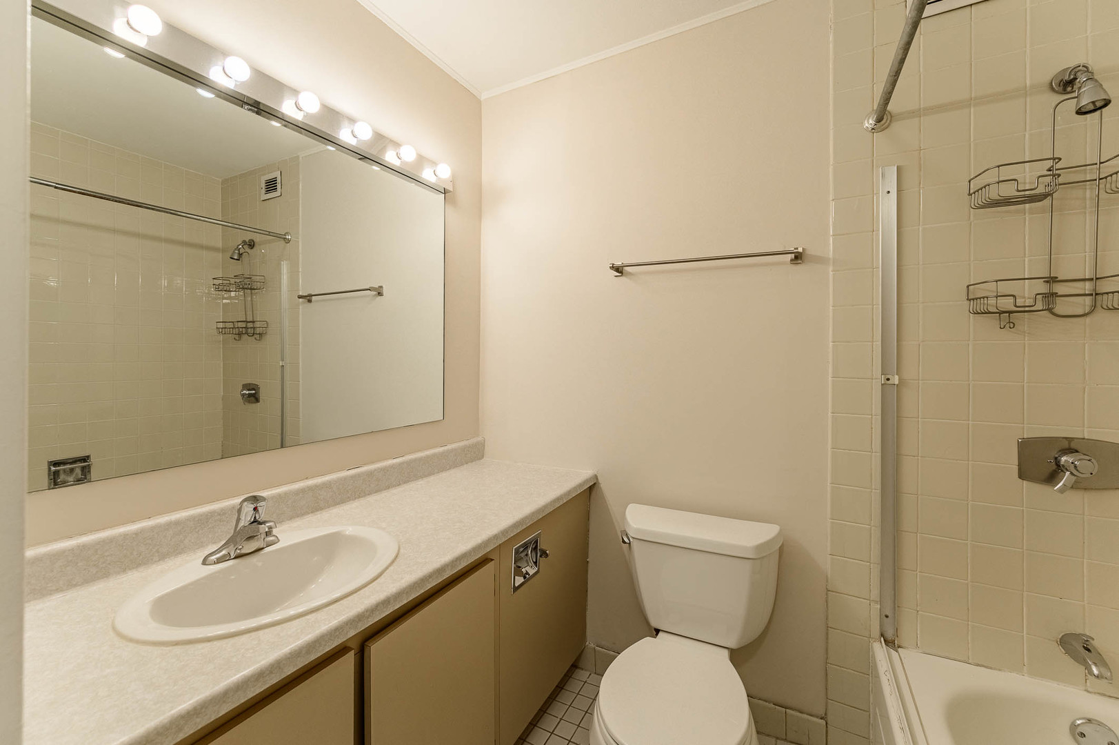 1030 North State Street, Unit 29M Chicago, IL 60610 - Photo 7 of 11 a bathroom with a sink toilet and shower