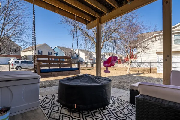 a view of outdoor space with seating area