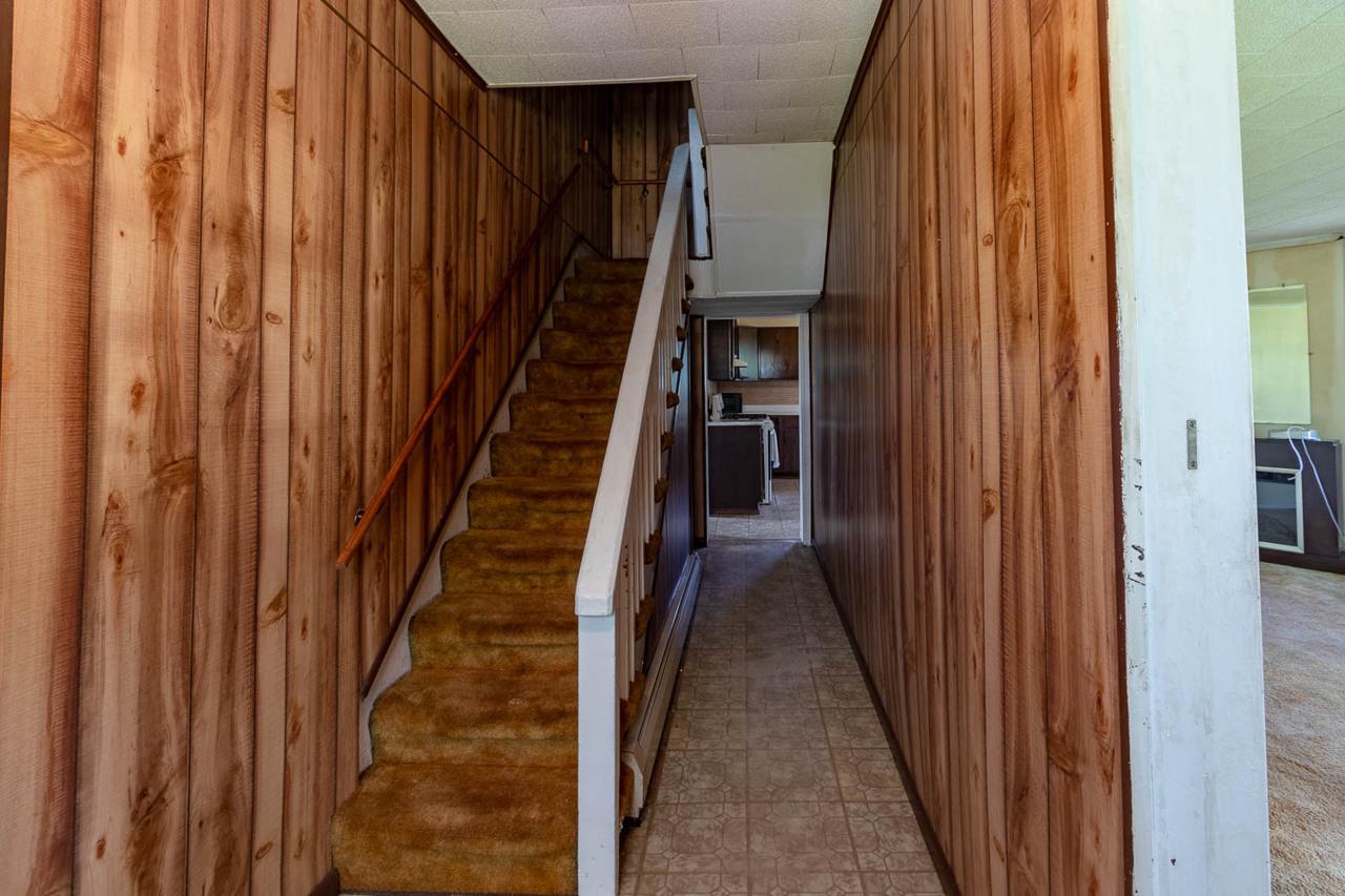 203 Gorton Road Moshannon, PA 16859 - Photo 4 of 39 a view of stairs with wooden floor