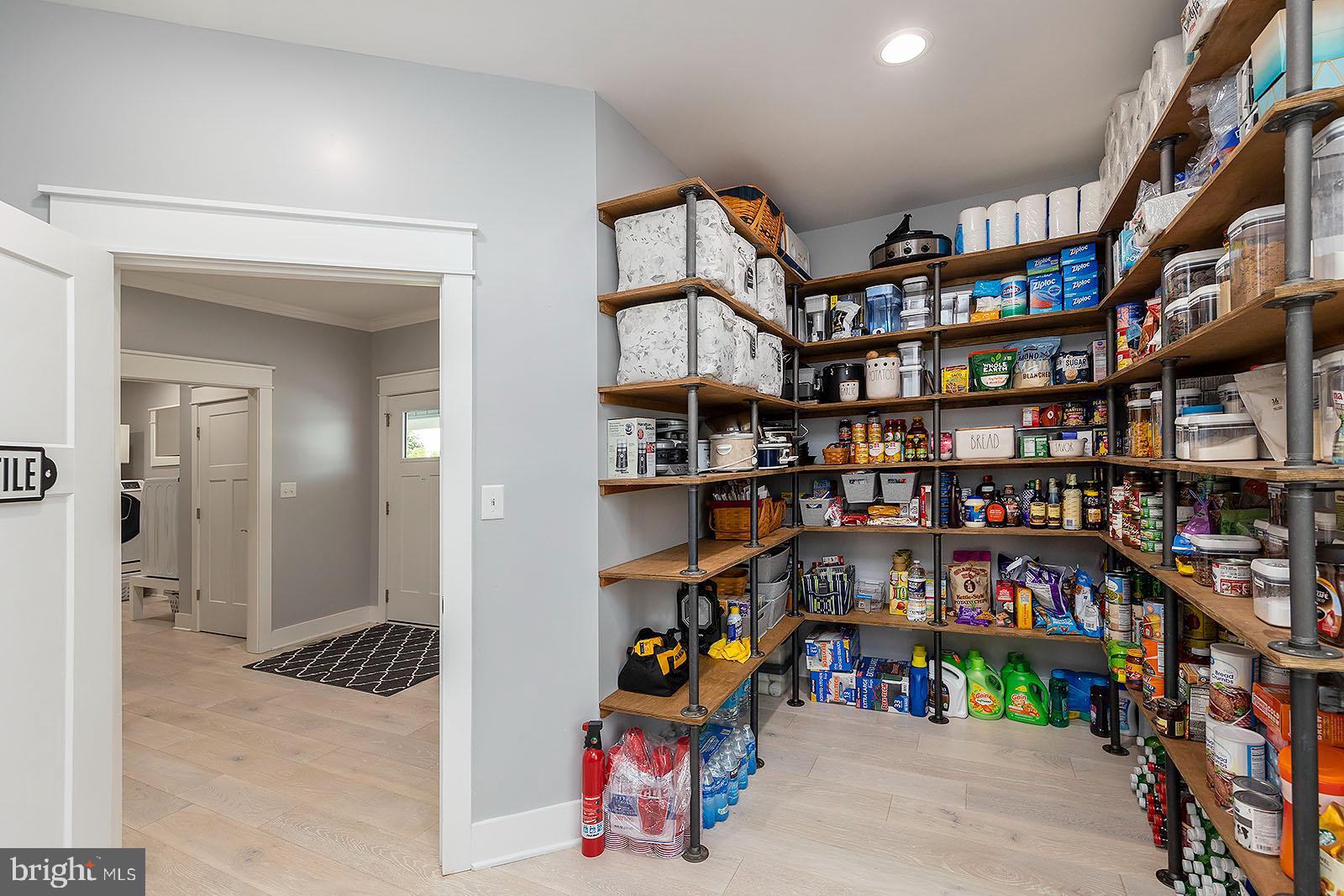 158 Riding Chapel Road Stephens City, VA 22655 - Photo 18 of 54 Huge pantry with wraparound custom shelving