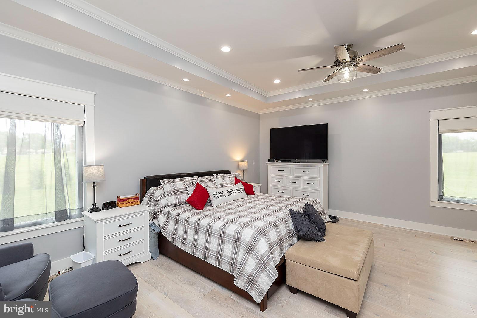 158 Riding Chapel Road Stephens City, VA 22655 - Photo 20 of 54 Primary bedroom with tray ceiling & crown molding