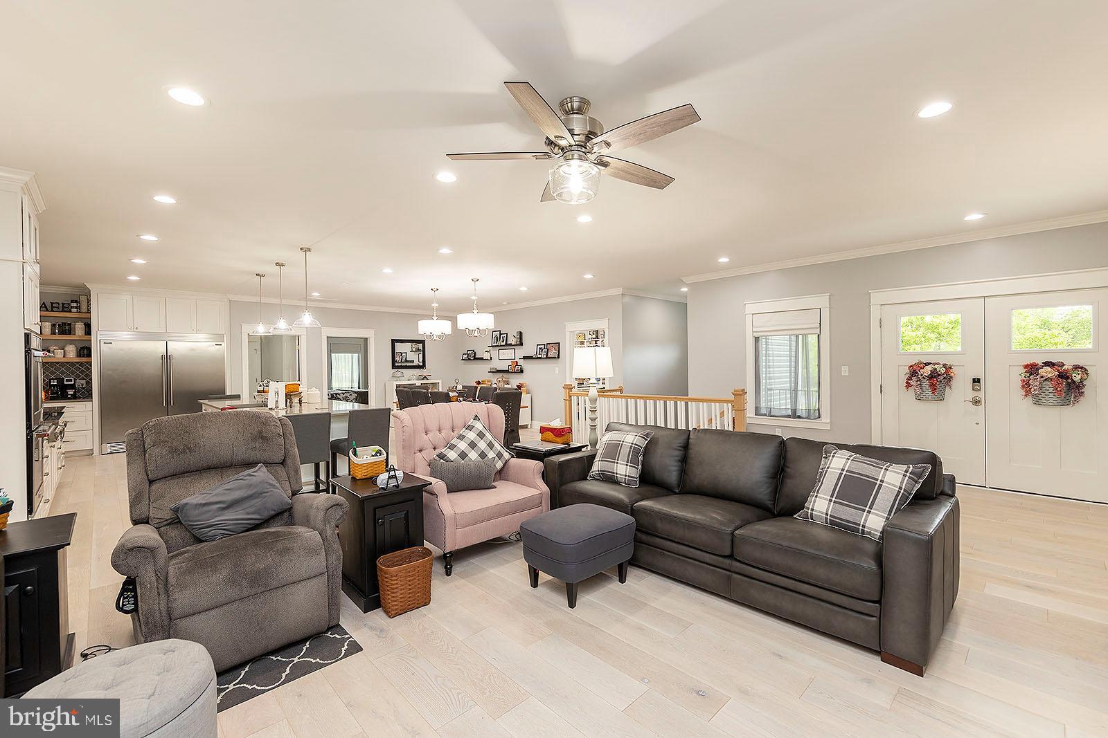 Engineered white oak wide plank hardwood floors