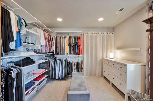 a walk in closet