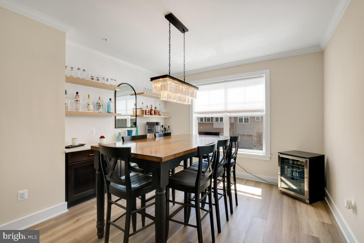 3505 Landing Way Silver Spring, MD 20906 - Photo 7 of 35 Large Dining Room w/ Custom Built-Ins & Bar Area