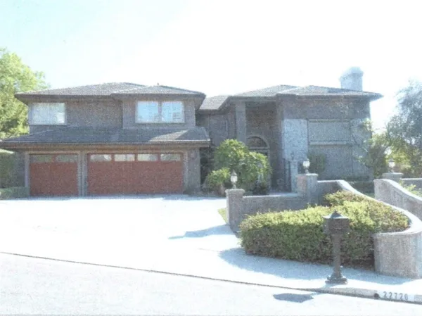 a front view of a house