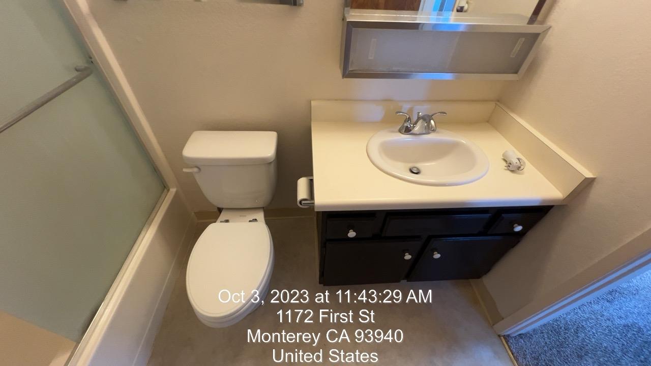 1172 First Street Monterey, CA 93940 - Photo 28 of 31 a bathroom with a sink and a toilet