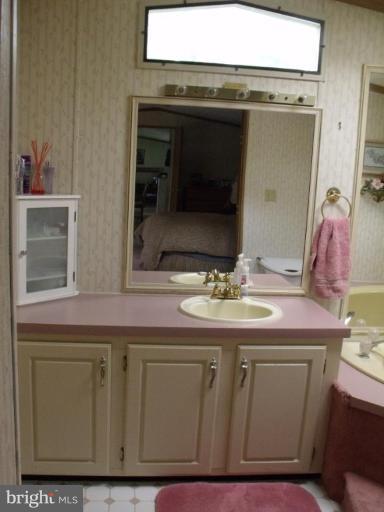 10505 Cedarville Road, Unit 1015 Brandywine, MD 20613 - Photo 26 of 26 a bathroom with a sink and a mirror