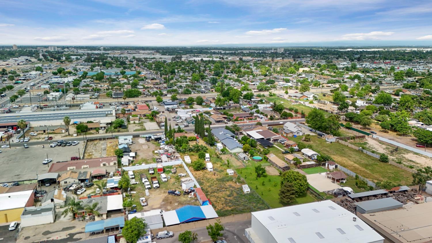 202 Olivero Road Modesto, CA 95358 - Photo 32 of 36 an aerial view of residential houses with outdoor space