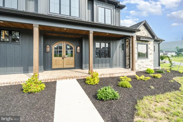 a front view of a house