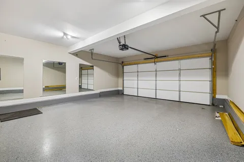 a view of a garage