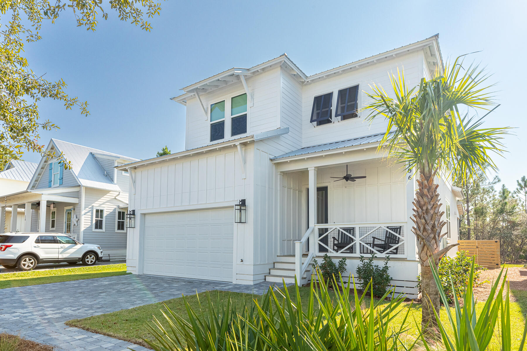 a house view with a outdoor space