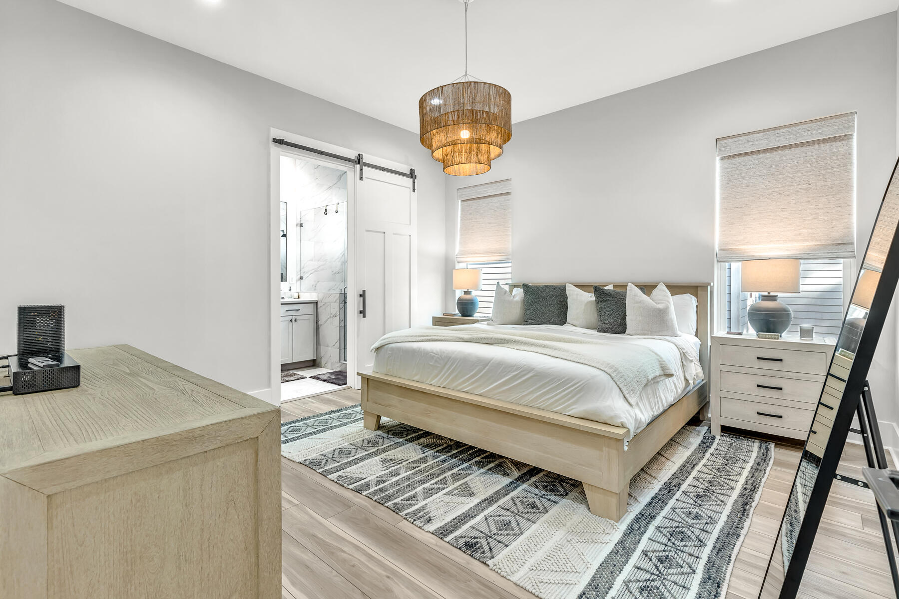 106 Marlberry Santa Rosa Beach Santa Rosa Beach, FL 32459 - Photo 25 of 37 a bedroom with a bed and wooden floor