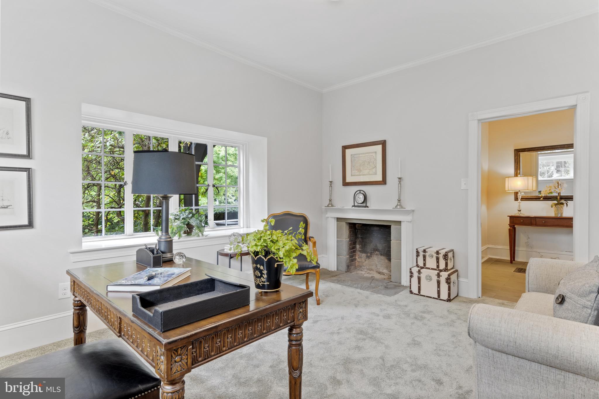 348 Louella Avenue Wayne, PA 19087 - Photo 25 of 48 Small wood burning firplace