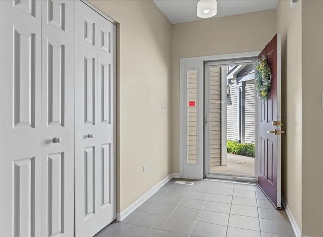 a view of front door