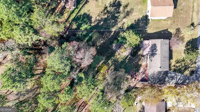 an aerial view of a mountain
