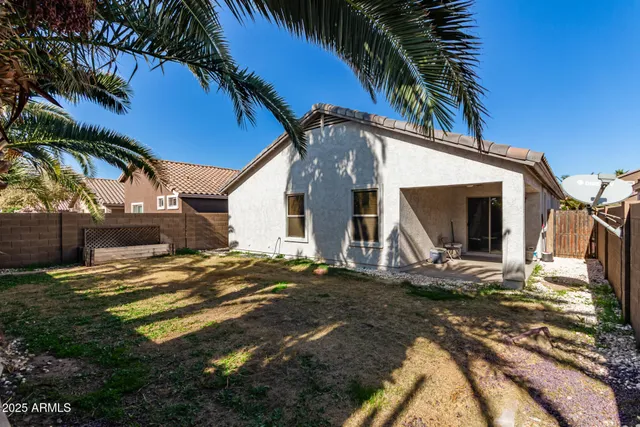 a view of a house with a patio