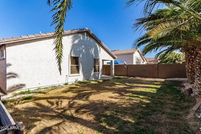 a view of a house with a patio