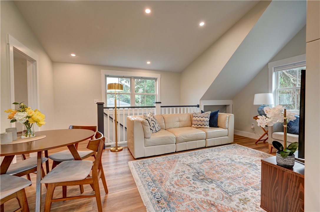 5 Key Court, Unit B Newport, RI 02840 - Photo 7 of 25 Living room and dining area with 10 ft high ceilings