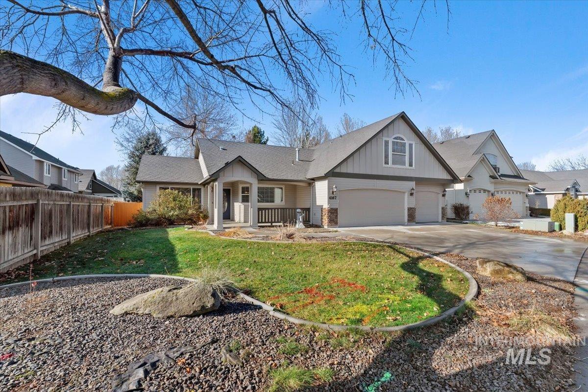 4167 North Arches Way Meridian, ID 83646 - Photo 2 of 36 Craftsman inspired home with board and batten siding, driveway, and brick siding