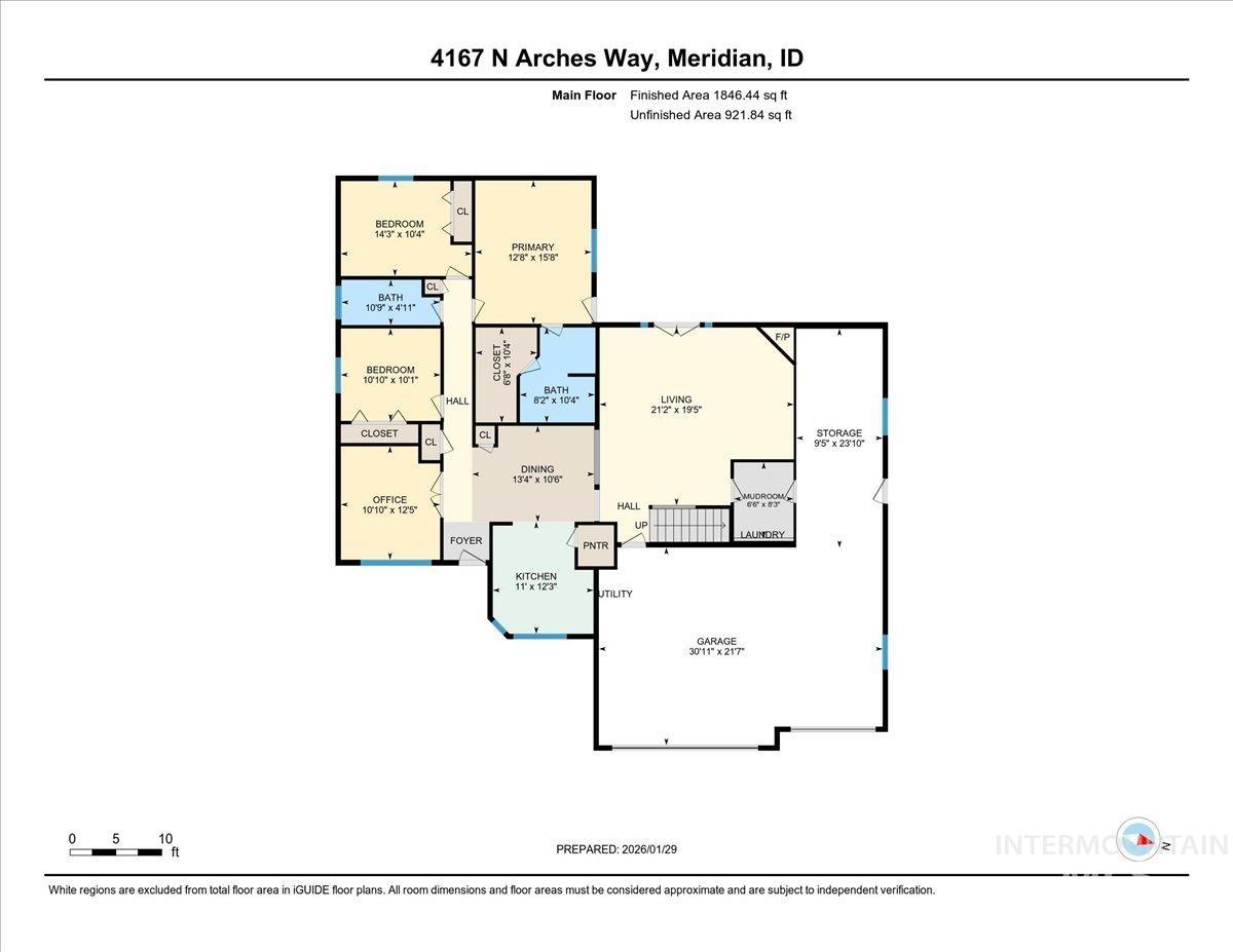 4167 North Arches Way Meridian, ID 83646 - Photo 35 of 36 View of floor plan / room layout