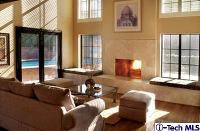 Undisclosed Address Pasadena, CA 91105 - Photo 4 of 16 a living room with furniture and large windows