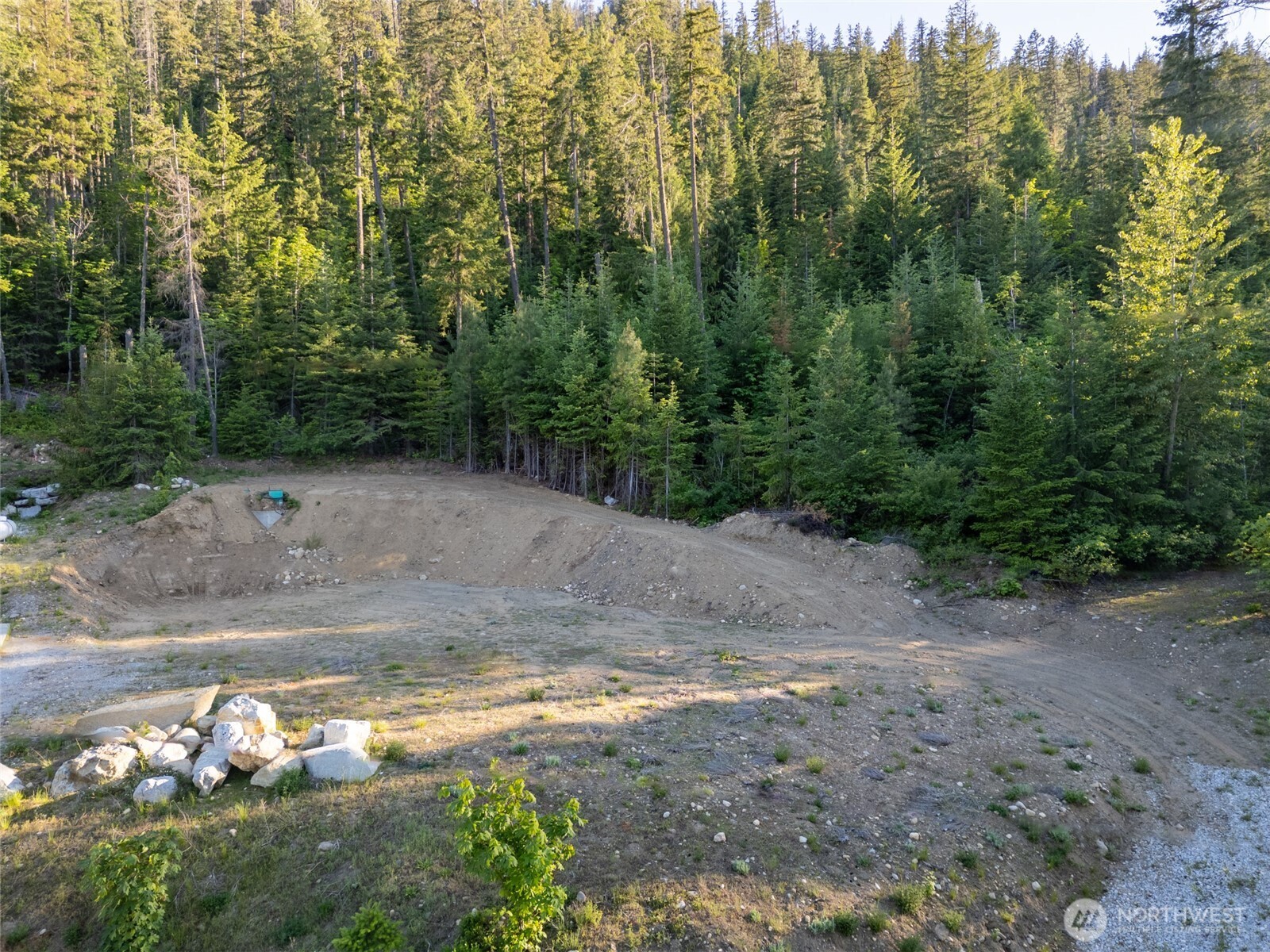 16063 Cedar Brae Road Leavenworth, WA 98826 - Photo 11 of 19 a view of a dirt road with trees in the background
