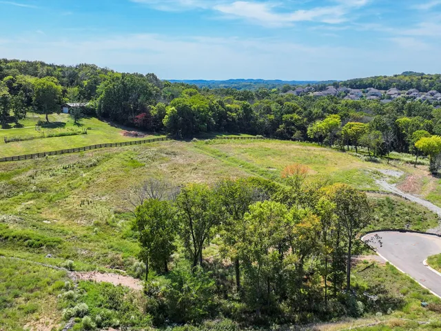 a view of a lush green space with sea