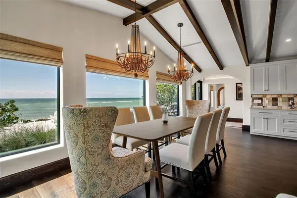 a view of an ocean beach