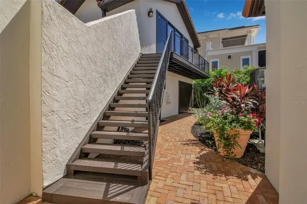 a view of swimming pool with seating area