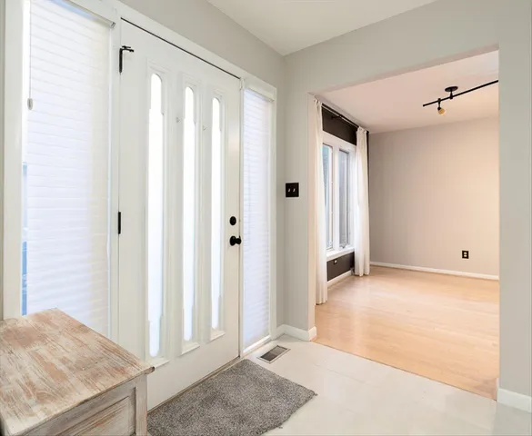 a view of a bedroom with a wardrobe space