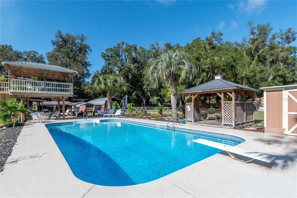 15615 Northeast 21st Avenue Road Citra, FL 32113 - Photo 35 of 98 a view of a swimming pool with lounge chairs