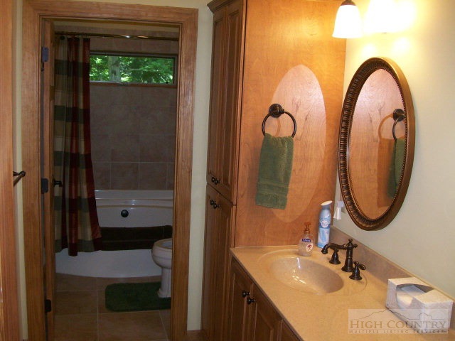 186 Harper Trail Boone, NC 28607 - Photo 27 of 46 a bathroom with a sink and a mirror