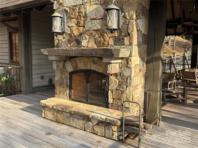 an outdoor view of old house