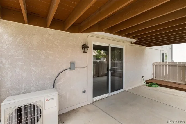 a view of a house with a patio