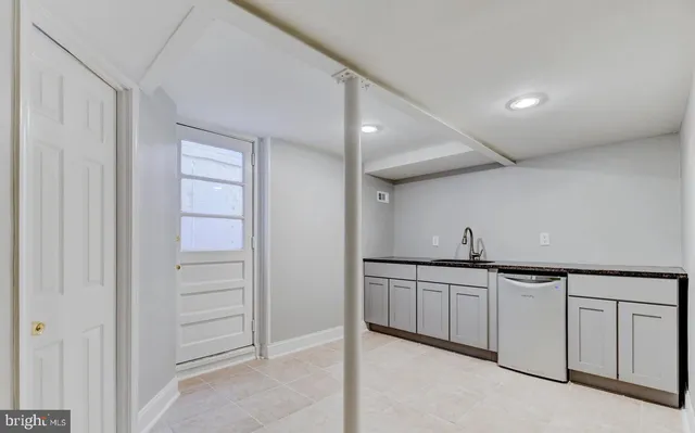 a view of an empty room