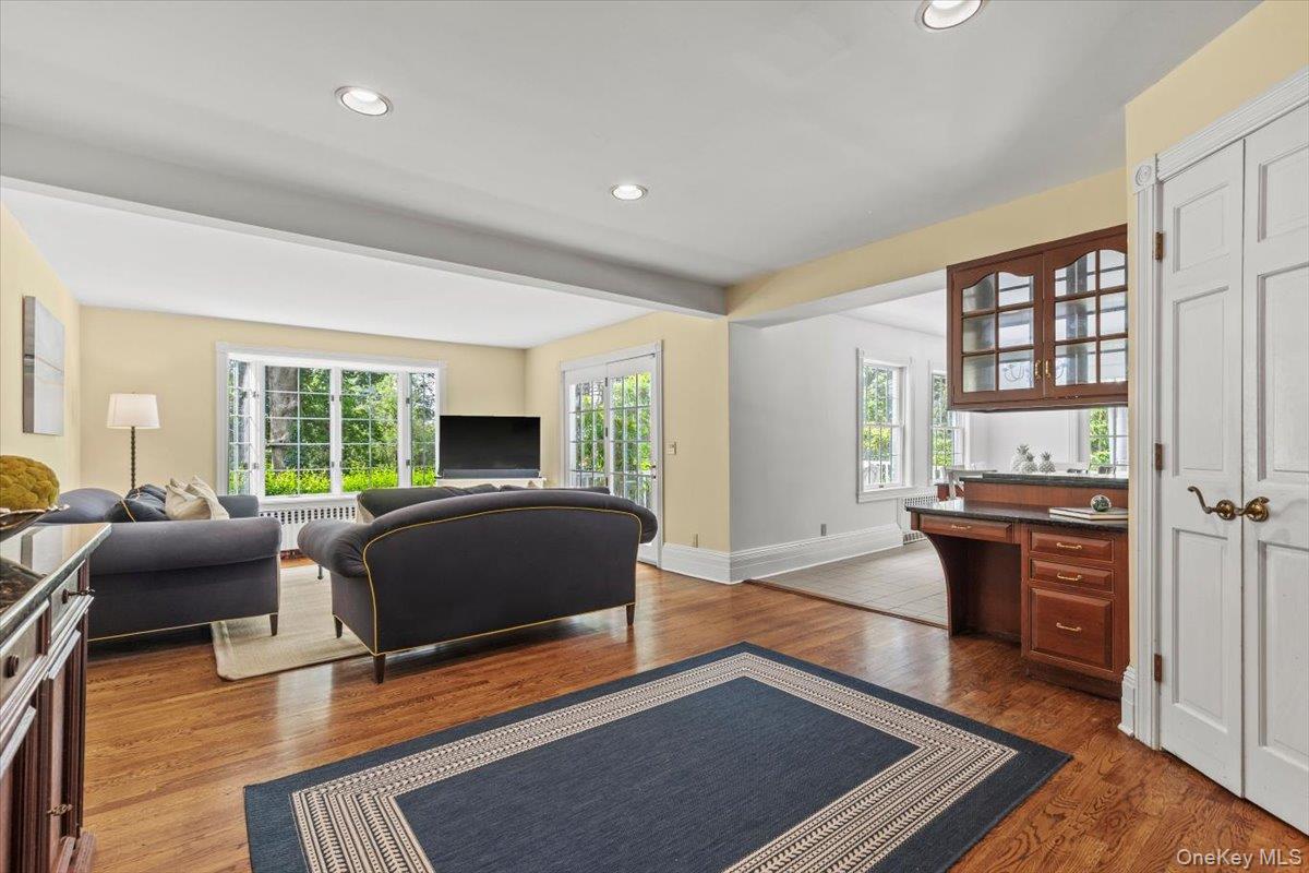655 North Street Harrison, NY 10580 - Photo 11 of 48 a living room with furniture and a fireplace