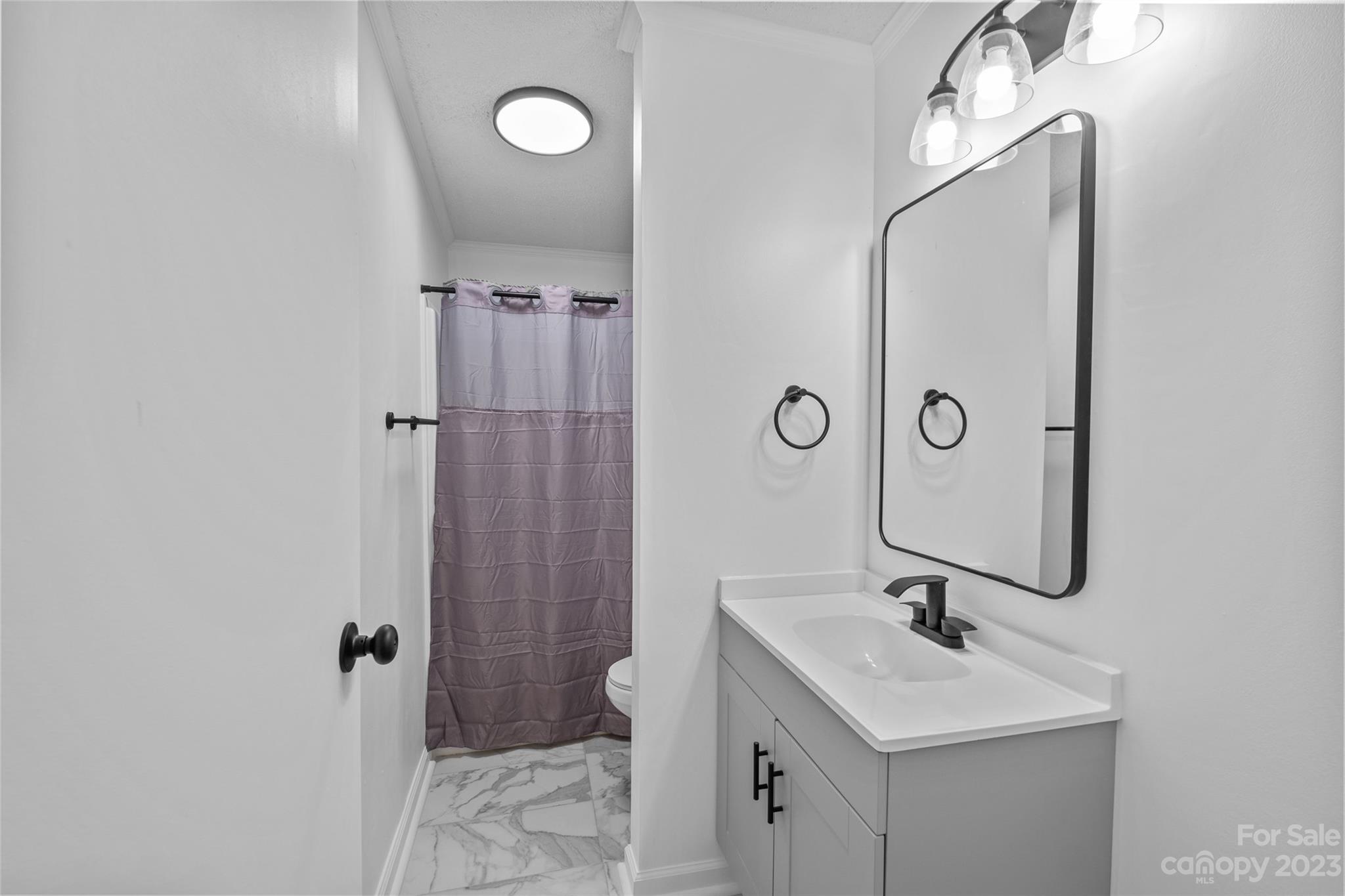 11341 Flowes Store Road Midland, NC 28107 - Photo 15 of 23 a bathroom with a sink mirror and shower