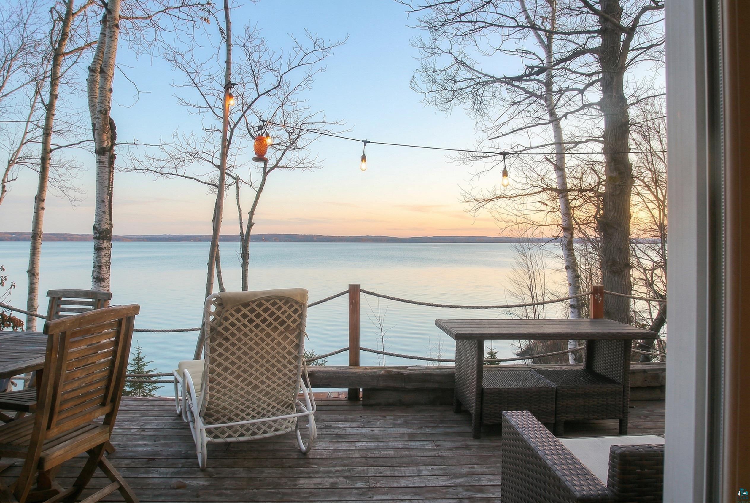 4107 B Lake Park Road Ashland, WI 54806 - Photo 6 of 15 Deck featuring a water view