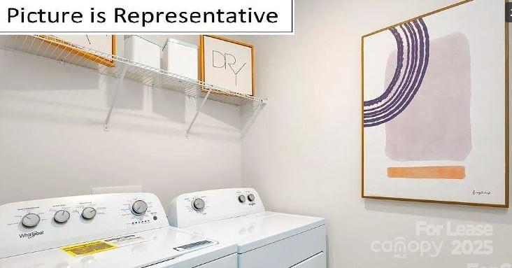 1365 Secrest Cmns Drive Monroe, NC 28112 - Photo 19 of 21 a utility room with dryer and washer